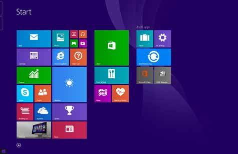 Κουμπί Έναρξη Τα Windows 8.1 διαθέτουν το κουμπί Έναρξη, το οποίο σας επιτρέπει να εναλλάσσεστε μεταξύ των δύο πλέον πρόσφατων εφαρμογών που έχετε ανοίξει.