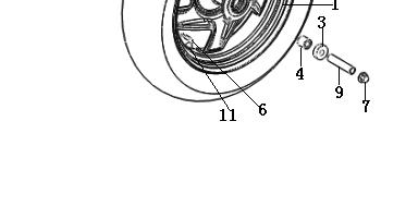 3.5X2 (RED) 4400BM0TYF2 RIM COMP.3.5X2 (YELLOW) 4400BM0TCA2 RIM COMP.3.5X2 (SILVER) 4400BM0TGD2 RIM COMP.3.5X2 (GREEN) 2 44600BM0T90 DISTANCE COLLAR COMP. 3 44300BM0T000 OIL SEAL 22X35X7, R.