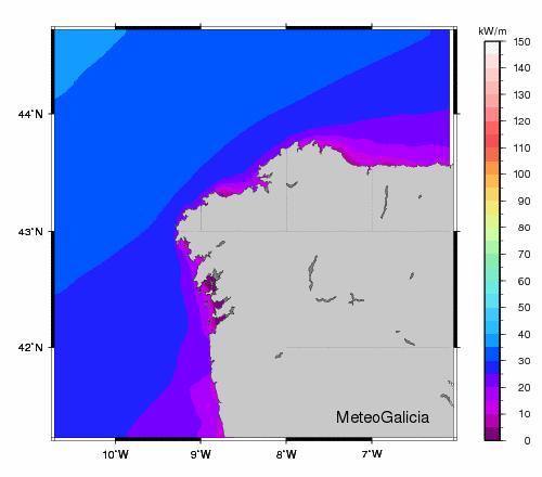 Atlas de ondas de Galicia Resultados: Estatística mensual Gráfico 23: Desviación típica da distribución no mes de Maio.