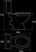 toilet seat 380 640 780mm 130, 00 Tiffany ΚΤ 1095 Λεκάνη