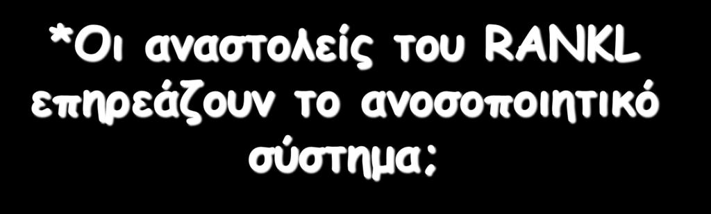 *Μη ακαζημιείξ ημο RANKL