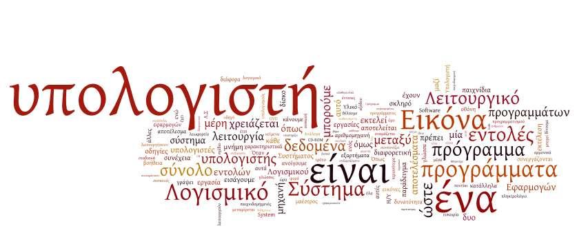 (Δημιουργήθηκε στο Wordle.