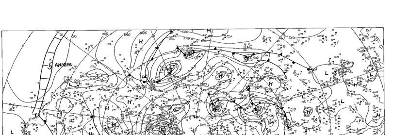 Συνοπτικός χάρτης 500 hpa (1200 UTC) Χάρτης επιφάνειας (1200 UTC) Σύμφωνα με τον χάρτη