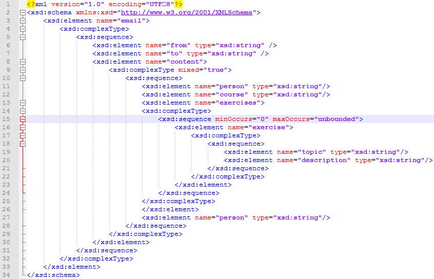 XML Schema Άσκηση 6