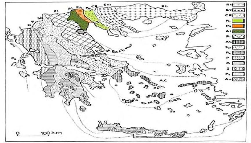 σειρά ηλικίας Ιουρασικού η οποία δείχνει ότι η περιοχή του Πάικου ήταν υποθαλάσσια ράχη με σχετικά ρηχή θάλασσα, ενώ στην Παιονία και Αλμωπία τα αντίστοιχα ιζήματα Ιουρασικού είναι βαθιάς θάλασσας