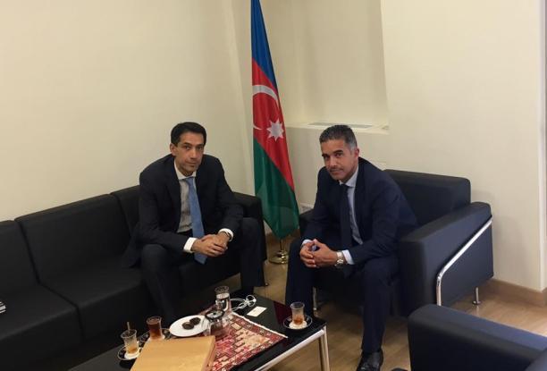Ιούνιος 2016 Οι δυνατότητες συνεργασίας στους τομείς του πολιτισμού, του τουρισμού και των επενδύσεων, συζητήθηκαν με τον Πρέσβη του Αζερμπαϊτζάν,