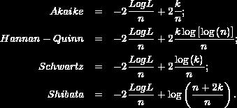 όπου n είναι ο αριθμός των παρατηρήσεων (ή οι βαθμοί ελευθερίας γενικά), S είναι η λοξότητα του δείγματος και K η κύρτωσή του.