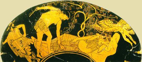 Από την Νάξο ο Θησέας έπλευσε στην Αθήνα, αλλά ξέχασε να αλλάξει τα πανιά.