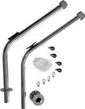 davits, Mavi Mare 43-7401 Καπόνια (ζεύγος), µε χειροκίνητο εργάτη, προέκταση σταθεροποίησης βοηθητικού σκάφους, προέκταση ρύθµισης πασαρέλας σε κάθε καπόνι, Nautinox, Ανοξείδωτα AISI 316 Pair of
