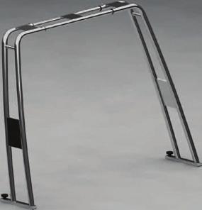 1,45m 43-7720 Ø25 Roll Bar διπλό, ίσιο πτυσσόµενο Ø25, Mavi Mare, Roll bar double, reclining Ø25, Mavi Mare, Μέγιστο άνοιγµα βάσης / Maximum opening of the base: 1,70m Ύψος / Height: 1,15m 43-7720