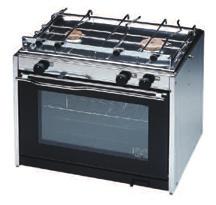 Koυζίνες Φούρνοι BBQ ΝΑΥΤΙΛΙΑ 43-9152 Φούρνος Mariner full inox µε δύο εστίες, µέσα-έξω Ανοξείδωτος Gas cooker Mariner full inox with two burners, Stainless Steel outside-inside / Free standing ύναµη
