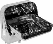 πτυσσόµενος µε βρυσάκι, Press Inox, Ανοξείδωτος AISI 316 Folding sink, with faucet, soap dish and waste pipe, Press