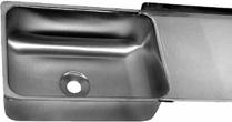 MARINE Sinks 43-4013 Νιπτήρας, special design, οβάλ µε υπερχείλιση, Press Inox,