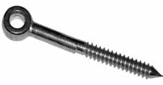 Ring bolt with wood screw, Μ6x40 Μ8x100 Μ12x60  