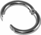 , Heavy duty double bar buckle, L40 52-0122 Κρίκος στρογγυλός, Ανοξείδωτος AISI 316 Rounded ring welded, ιαστάσεις / Dim