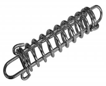 MARINE Mooring springs 10 Ελατήρια πρόσδεσης Mooring shock absorbers 42-0150 Ελατήριο πρόσδεσης, Ανοξείδωτο AISI 304 Mooring spring, St. Steel AISI 304 B.L. (kg) L265 - Ø5-58 1.600 L315 - Ø6-63 3.