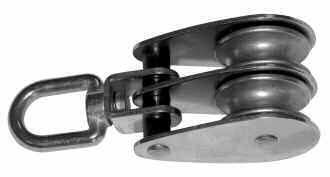Steel casting sheave with eye end), Ø25 Ø32 Ø50 48-8005 Ράουλο µονό µε σπαστό περιστρεφόµενο  Steel casting