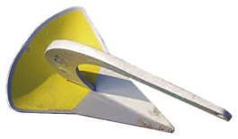 1200 580 425 43-0011 Άγκυρα, Spade, Anchor, Spade, REF BOAT WEIGHT kgs SURFACE cm² X40 < 6,50 m < 1 tonne 5,5 400 X60 < 7,50 m < 3,5 tonnes 9,5 600 X80 < 12,5 m < 6,5 tonnes 15 800 X100 < 16 m