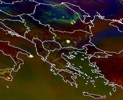 Τα πορτοκαλί βέλη στην εικόνα 87 β δείχνουν νέφη ανωµεταφοράς.
