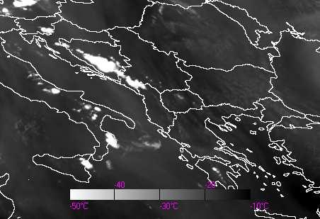 -19-17 -15-15 1 Γ Ε Α 12:00 13:00 ζ) η) 2 Εικόνα 99: Κανάλι υδρατµών 7.3 µm στις 26 Μαίου 2009 στις α) 9:00, β) 10:00, γ) 11:00, δ) 11:15, ε)11:30, στ) 11:45, ζ) 12:00, η) 13:00 UTC.