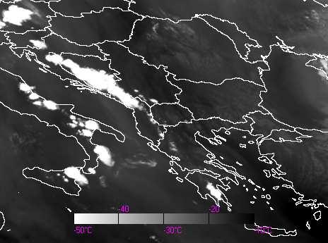 Οι κόκκινοι αριθµοί στην εικόνα 99ζ δείχνουν τις θερµοκρασίες λαµπρότητας στο συγκεκριµένο κανάλι.