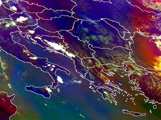 Σύµφωνα µε όσα αναφέρθηκαν παραπάνω, η ανάπτυξη των καταιγίδων ευνοείται σε όρια ψυχρών υγρών µε ψυχρές και ξηρές αέριες µάζες.