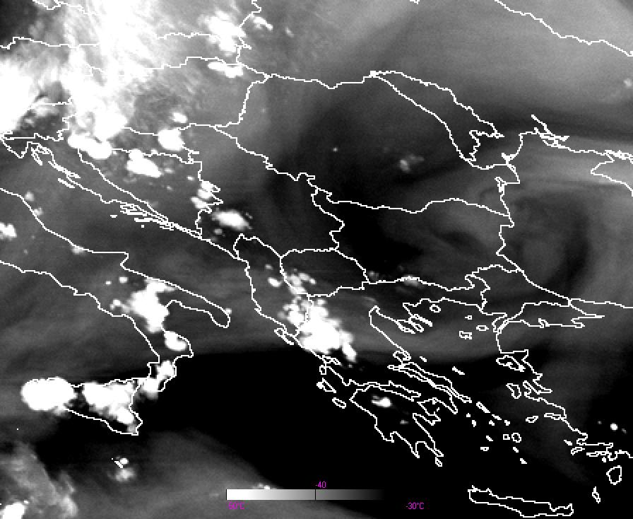 Οι κόκκινοι αριθµοί στην εικόνα 112ε δείχνουν τις θερµοκρασίες λαµπρότητας στο συγκεκριµένο κανάλι.