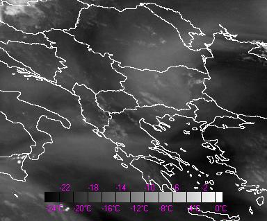Στις 10:30 (εικόνα 114β) αναπτύχθηκαν κύτταρα στις περιοχές, Γ που είναι σχετικά φωτεινές στις εικόνες διαφοράς του καναλιού 6 από το κανάλι 5 δηλαδή µε κύριο στρώµα υγρασίας και στις δύο περιοχές