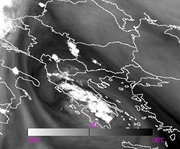 Θ Θ 12:00 Ε Ζ 13:00 Η Γ Α ε) στ) 14:00 15:00 ζ) η) Εικόνα 141: ορυφορικές εικόνες στο κανάλι υδρατµών στα 6.