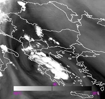 Οι κόκκινοι αριθµοί στην εικόνα 141γ δείχνουν τις θερµοκρασίες λαµπρότητας στο συγκεκριµένο κανάλι.