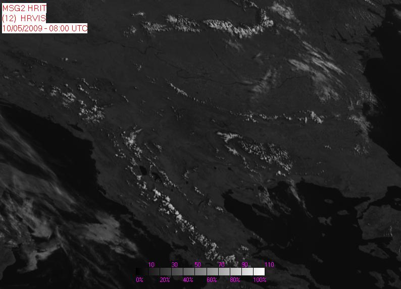 Στις 20:00 UTC έχουν αποµείνει µόνο κάποια υπολείµµατα των καταιγίδων