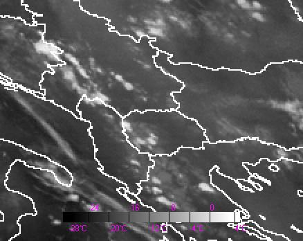 σχηµατίζονται σε σχετικά φωτεινούς τόνους του γκρι µε τιµή -20 o C δηλαδή σε περιοχές µε µεγάλη σχετική υγρασία από τα 700 mb µέχρι τα 600 και όχι σε κάποιο όριο ξηρού-υγρού αέρα (εικόνα 45).