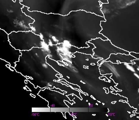 3 µm τη συγκεκριµένη χρονική στιγµή) Στην εικόνα 59 διακρίνεται η περιοχή ενδιαφέροντος µε τη διαφορά των καναλιών 5-6.