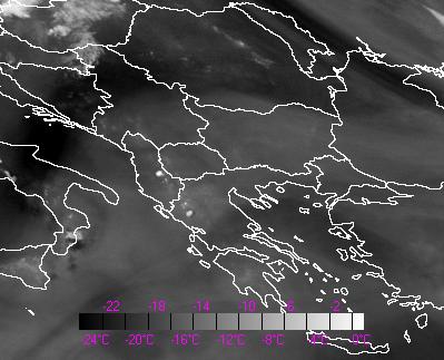 Όπως φαίνεται στο προϊόν RGB των αερίων µαζών (πορτοκαλί βέλος στην εικόνα 74α) τα κύτταρα αναπτύχθηκαν σε πολύ ξηρή και θερµή αέρια µάζα (πορτοκαλί