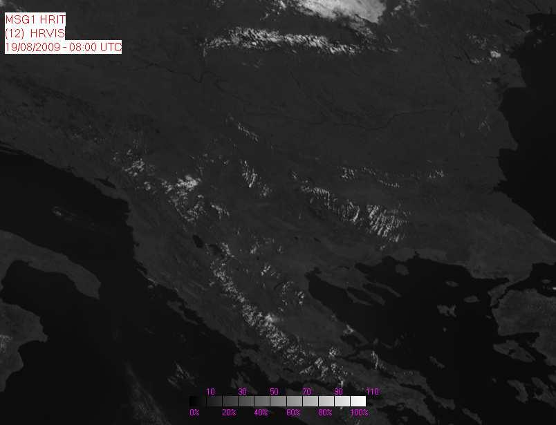 4.1.4 Τέταρτη περίπτωση Στις 19 Αυγούστου 2009 από τις µεσηµεριανές ώρες αναπτύχθηκαν καταιγιδοφόρα συστήµατα στην ουλγαρία, στην Ελλάδα και στη Ρουµανία.