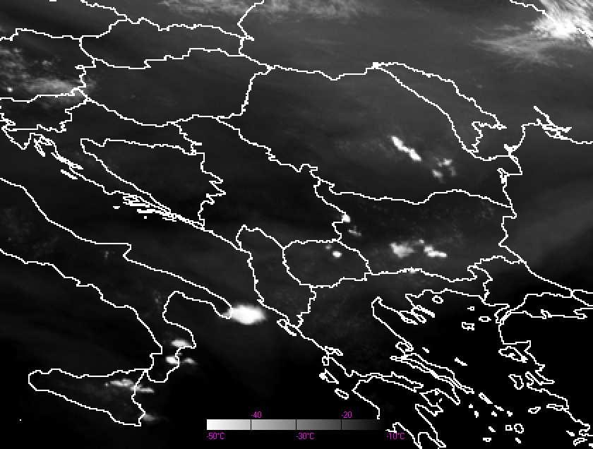 2 µm στα κεντρικά αλκάνια εδώ είναι φωτεινή (κόκκινα βέλη στην εικόνα 86α) που σηµαίνει ότι το κύριο στρώµα της υγρασίας στις περιοχές αυτές βρίσκεται στα 600-700 mb.