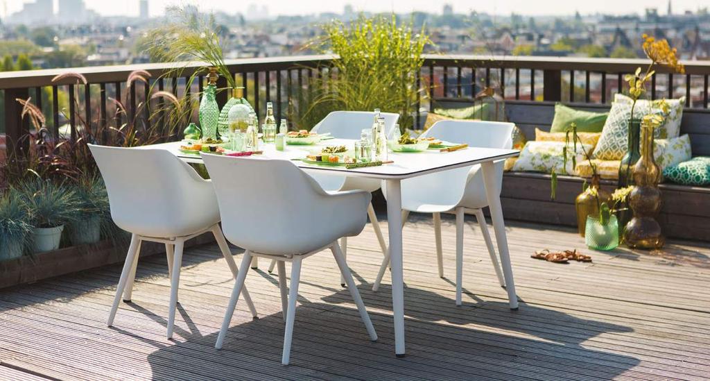 SOPHIE 102 # Tραπέζι ref. 65.875.003 Καρέκλα white ref. 21.681.003 Καρέκλα xerix ref. 21.681.010 Καρέκλα taupe ref.
