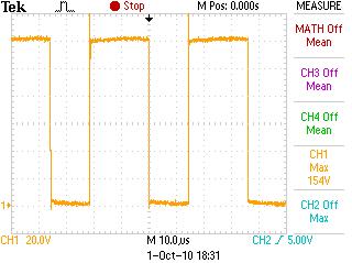 Σχήμα 7.16: Τάση στο MOSFET Σχήμα 7.
