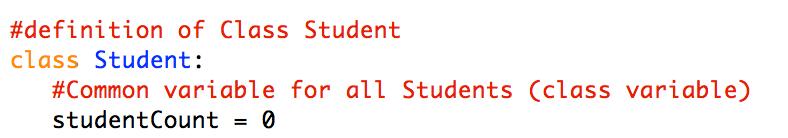 Δθμιουργία Τάξθσ ςτθν Python Η μεταβλθτι studentcount κα ενθμερϊνεται με το ςυνολικό αρικμό φοιτθτϊν, που