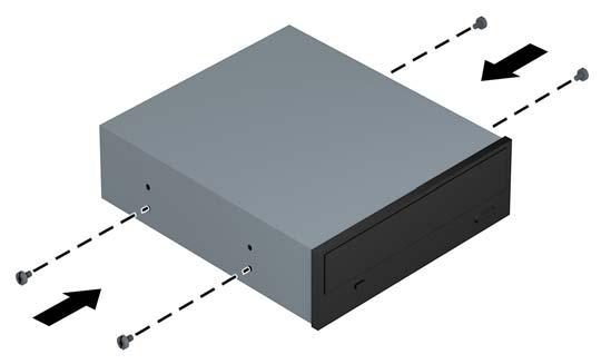 Εγκατάσταση μονάδας δίσκου 5,25 ιντσών ΣΗΜΕΙΩΣΗ Η HP δεν προσφέρει μονάδα οπτικού δίσκου 5,25 ιντσών για αυτό το μοντέλο υπολογιστή.