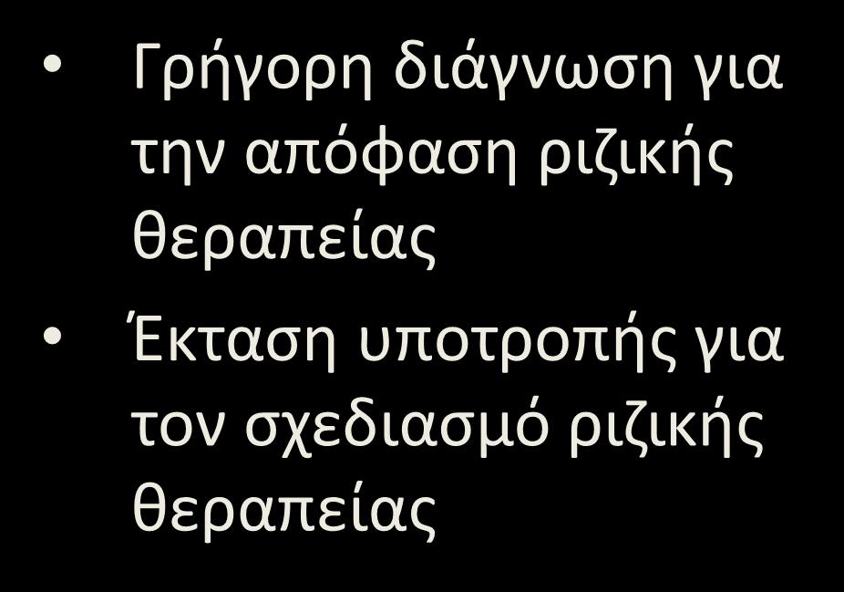 Τοπική υποτροπή μετά από RΤ: διάγνωση Γρήγορη διάγνωση για την απόφαση