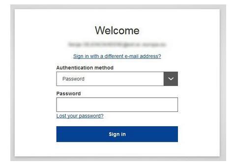 2 Δημιουργία κωδικού πρόσβασης στο EU Login Θα λάβετε ένα email επιβεβαίωσης στην ηλεκτρονική σας διεύθυνση από την υπηρεσία EU Login.