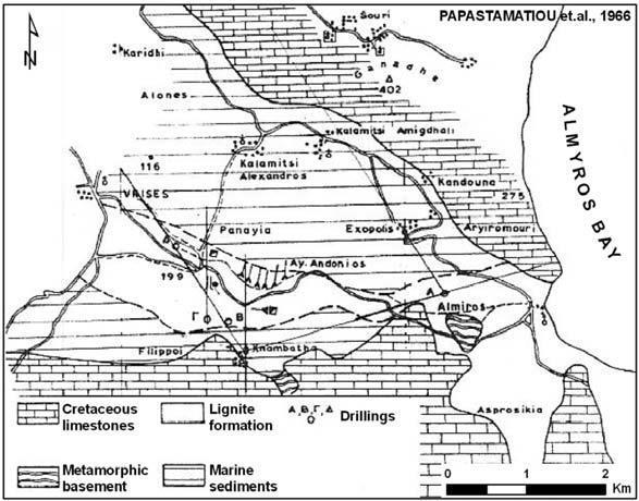 4.2.2 Λεκάνη Βρυσσών-Αποκορώνου Ο λιγνίτης του κοιτάσματος αυτού είναι μέτριας ποιότητας ενώ τα αποθέματα πολύ περιορισμένα και δεν υπερβαίνουν τους 21.000 τόννους.