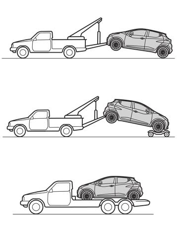 Ρυμούλκηση μοντέλου με κίνηση στους 2 τροχούς (2WD) Η NISSAN συνιστά να χρησιμοποιούνται καροτσάκια ρυμούλκησης κάτω από τους μπροστινούς τροχούς όταν ρυμουλκείτε το αυτοκίνητό σας ή, το αυτοκίνητο