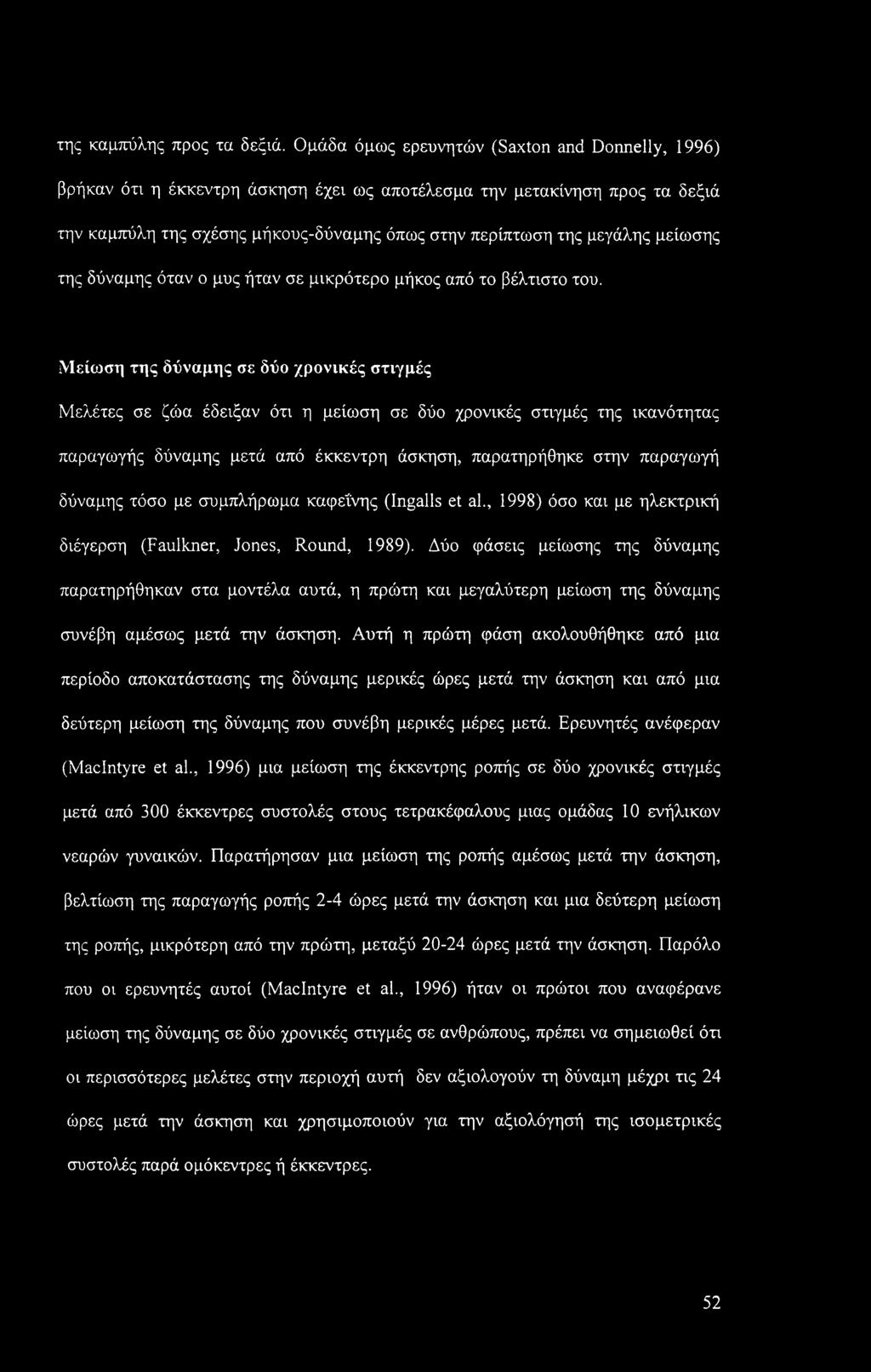 μείωσης της δύναμης όταν ο μυς ήταν σε μικρότερο μήκος από το βέλτιστο του.