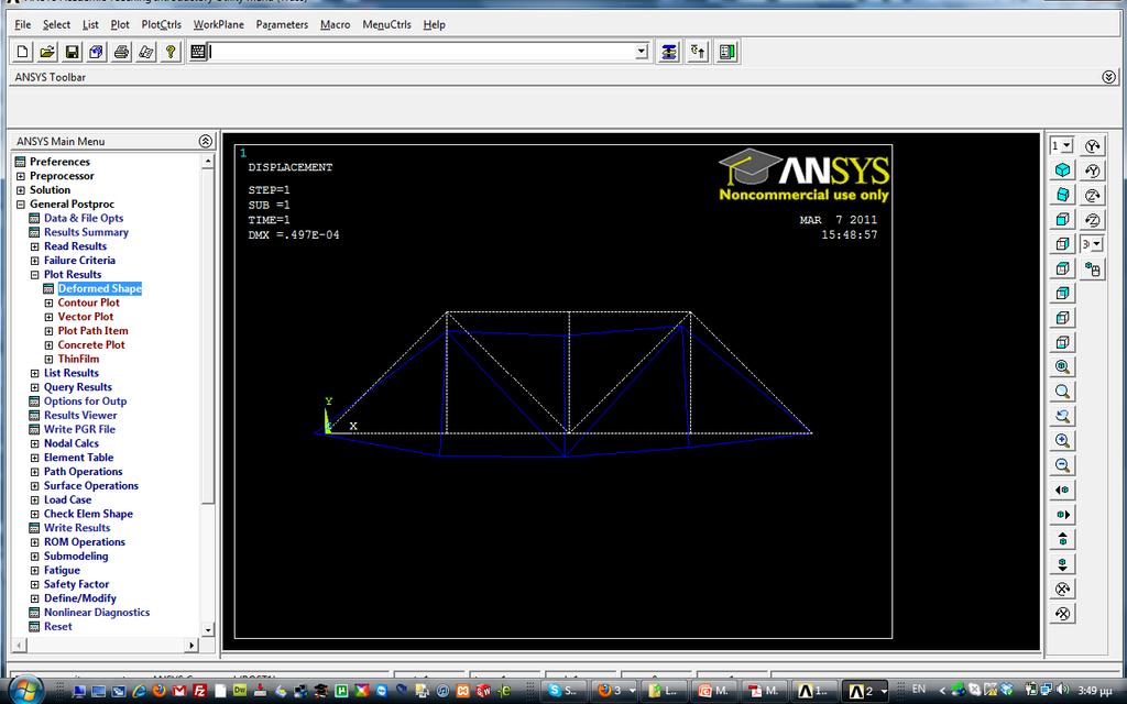 Post Processing 15. Enter postprocessor, APDL: /post1 16.