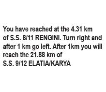 EΝΔΙΆΜΕΣΕΣ ΠΡΟΣΒΆΣΕΙΣ ACCESS TO S.S. 3 T.C.23 SS 9/12 ELATIA/KARYA DISTANCE 7th May 2016 PAGE T.C.24ACCESS ROAD 3 9.50 Km R.