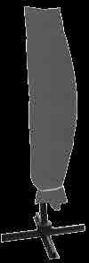 Ομπρέλα κρεμαστή 3 m Σκελετός αλουμινίου Σε μπεζ, εκρού και πράσινο χρώμα Ύφασμα πολυεστέρας 180 gr/m 2 Με εξαερισμό Με μανιβέλα 8 μεταλλικές ακτίνες UV50+ προστασία Κωδ.