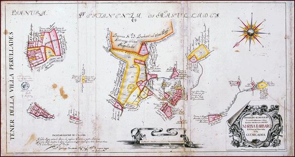 9. A!"#$ό&#'(: L-1-$>'B$/(1"ή (Disegno planimetrico) )*#+$,('ί. /.#ώ&: H*('+ί* Barbaro 1ό!+2: 4I(1ό 6'7"+1"ά>$8 1+!+/3ά5+2: Girolamo Semitecolo Έ,+2: 1757 7#.