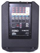 Weight: 11 kg. 299,00 V-MATE10A 02FIV006 2-way bi-amped loudspeaker. MDF light enclosure; Class D amp with SMPS; 10 custom woofer 250W LF + 1 driver 50W HF.